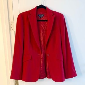 Zara Women Blazer (Red). US 6. Wool blend & lined.